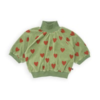 【CARLIJNQ】Hearts-garls sweater turtleneck(velvet light)