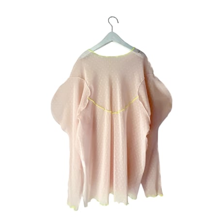 【franky grow】DOTS TULLE MELLOW SHEER TOPS (サイズL、LL）
