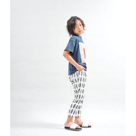 last one!サイズS【pilkku】シカクTee（ネイビー　サイズS)