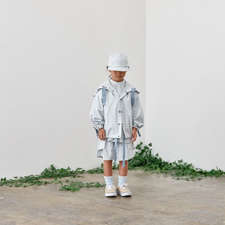 【MOUN TEN.】MT check sailor hoodie（サイズ110・125・140）