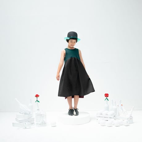 【zzz by bedsidedrama】Combination dress(black・サイズ１・２）