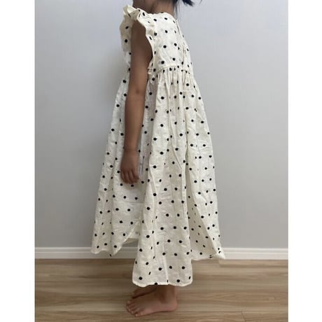 【kiky】frill sleeveless one-piece(White/サイズS・M・L)