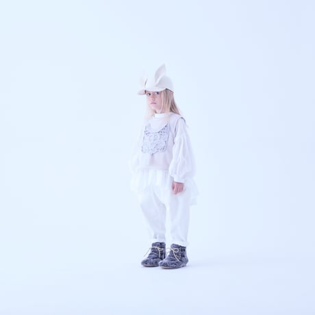 【eLfinFolk】 Cord Embroidery Sleeveless Tops　（ivory・サイズ95，110、125）