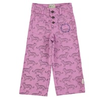 【piupiuchick】 lavender widepants with black tiger（サイズ4Y～14Y)