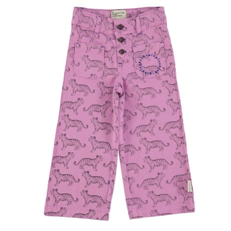 【piupiuchick】 lavender widepants with black tiger（サイズ4Y～14Y)