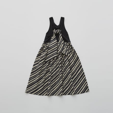 【eLfinFolk】 Rib tank dress with ribbon(サイズ100-130）