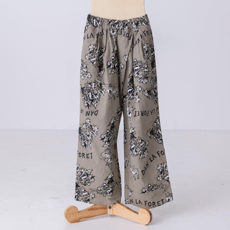 【folkmade】dans la foret check print pants(サイズM、L)