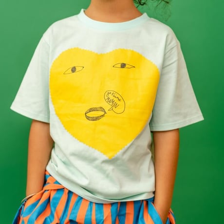 【ZoZIO】Je t'aime T-shirt(mos.bleu/サイズM・L・T)