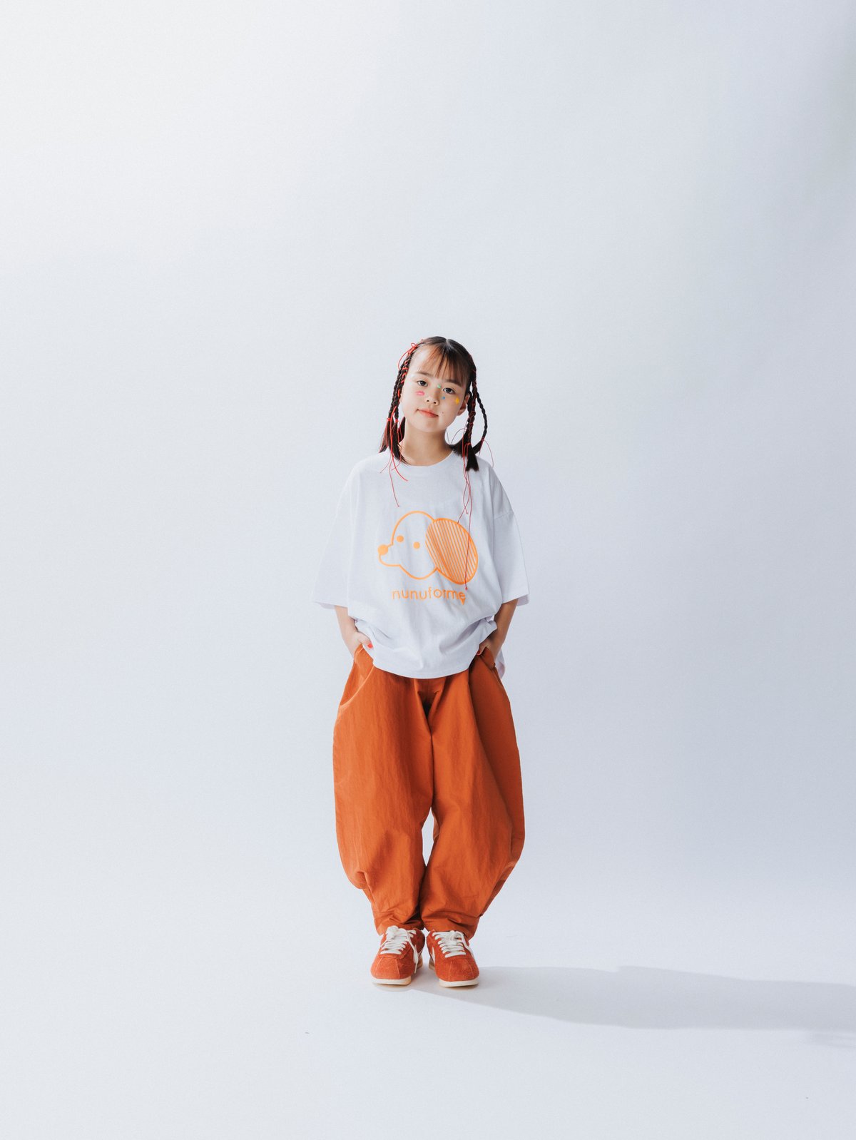 nunuforme】 ヘムタックカーブパンツ(サイズ105、115、125、135，145）