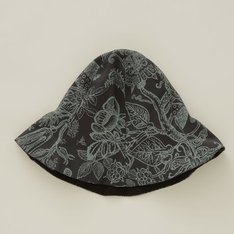 last One！サイズ52cm【eLfinFolk】FLORA twill tulip HAT(charcoal/サイズ52㎝、54㎝、58cm)