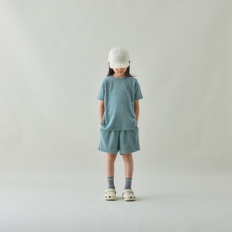 【MOUN TEN.】　pile border half pants　　(サイズ110・125・140）