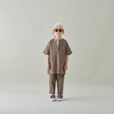 (予約販売)【MOUN TEN.】wide cropped jeans (organic cotton)　(サイズ110・125・140）