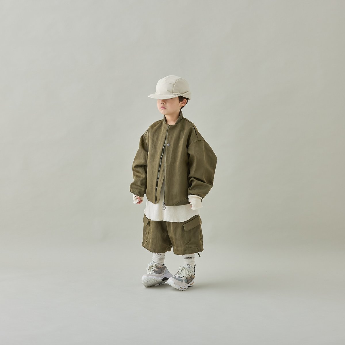MOUN TEN.】bright twill zip blouson(サイズ110・125・
