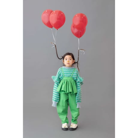 【folkmade】salopette（green/サイズS、M、L、LL)