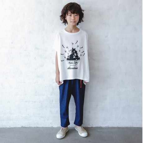 【michirico】Indigo denim pants（ワンウォッシュ／サイズL・XL・XXL)