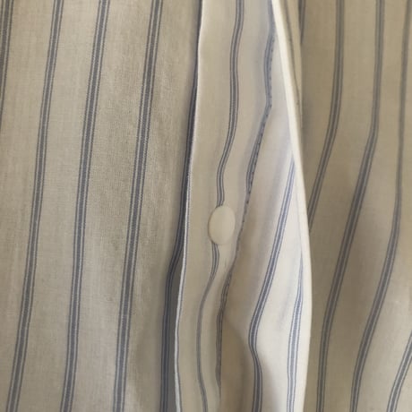 last one！サイズ110【MOUN TEN.】organic stripe no collar shirt(サイズ110、125、140、サイズ０）