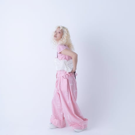 【franky grow】RIBBON ORGANDY BUSTIER （サイズF)