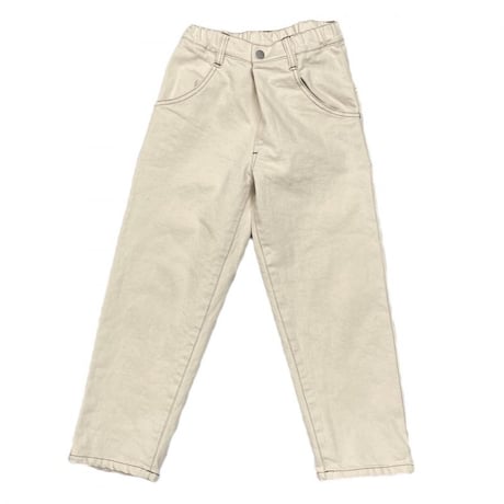 【MOUN TEN.】wide taperd jeans(/ecurサイズ110・125・140・0）