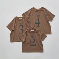 【eLfinFolk】 Number Tee for Birthday（cocoa brown）