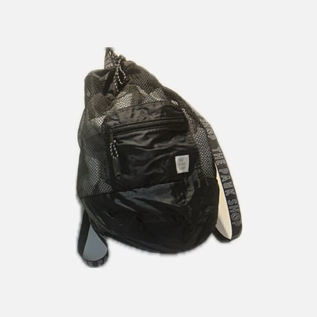 【The park shop】PACKABLE MESH RUCKSACK（black/orange/silver）