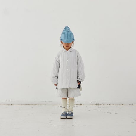 【MOUN TEN.】stripe puff shirts(サイズ95～140）