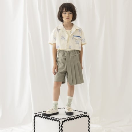 【folkmade】pleats short pants（サイズS、M、L、LL)