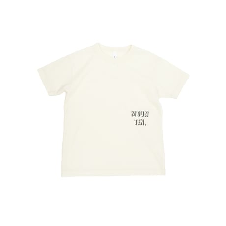 【MOUN TEN.】standard T - front logo (organic cotton)　(サイズ110・125・140）