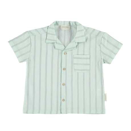 last one！サイズ24M【piupiuchick】Hawaiian shirt  greenwater & grey （サイズ２４M）
