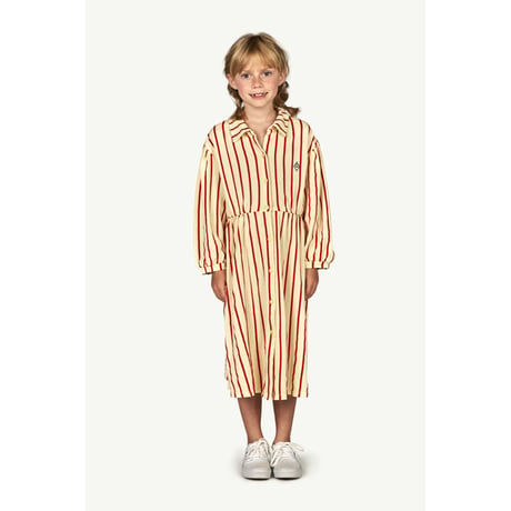 【TAO(The Animals Observatory)】 Yellow Stripes shirt OP