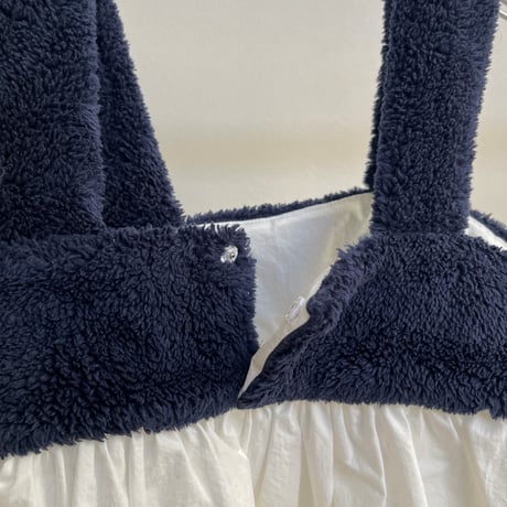 【kiky】camisole blouse（navy/サイズM・L)