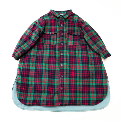 【michirico】Big flannel shirts check coat（サイズL・XL・XXL)