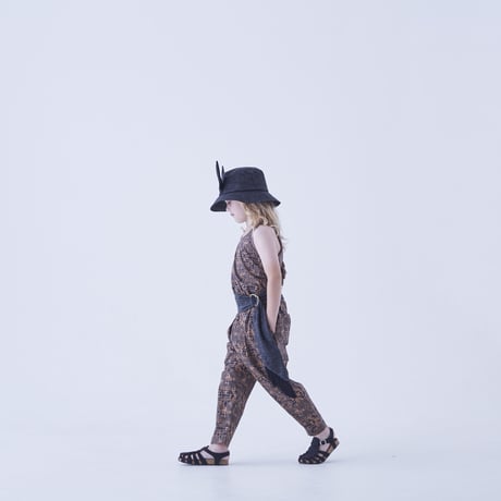 last one!サイズ110【eLfinFolk】 Folk art print pants(サイズ100-130）
