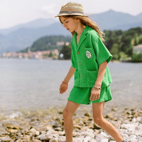 【WONDER&WONDER】Terry Beach Set lime（サイズ1/2Y～11/12Y)