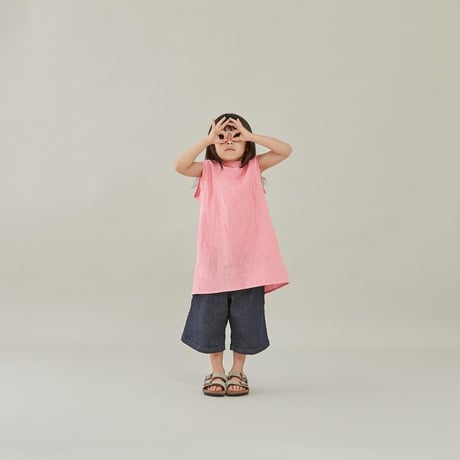 last one！サイズ125【MOUN TEN.】wide midi jeans (organic cotton)(サイズ110・125・140）