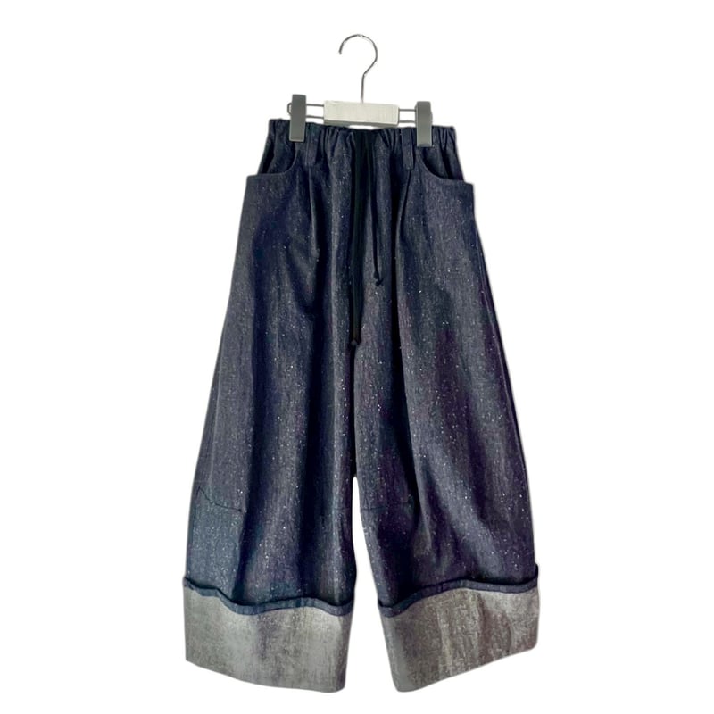 franky grow】 WIDE MACCKIN DENIM PANTS （サイズF2)