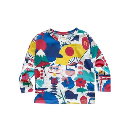【Bartulos】TEE SHIRT.long sleeve oriental(サイズ4Y～10Y)