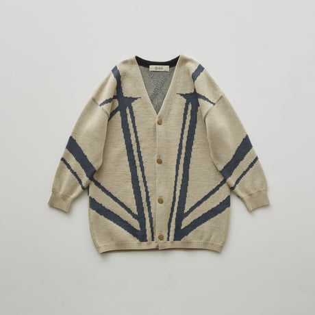 last one！110【eLfinFolk】 Fox Knights jacquard cardigan(サイズ110、130）