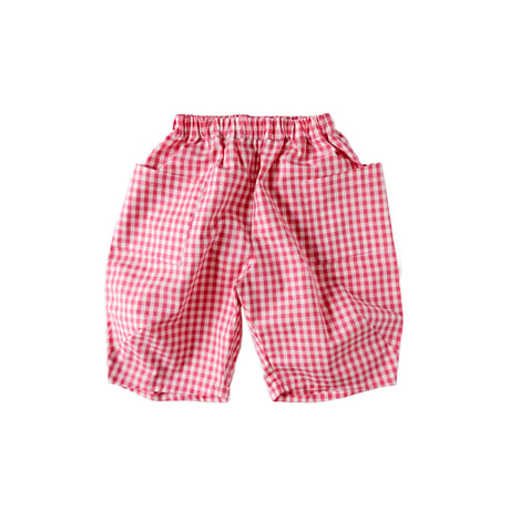 【folkmade】 Glingham Puff Short (サイズS、M、L、LL)