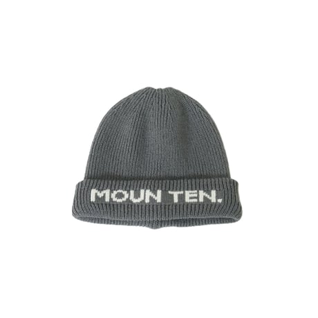 (予約販売）【MOUN TEN.】 watch cap(charcoal）