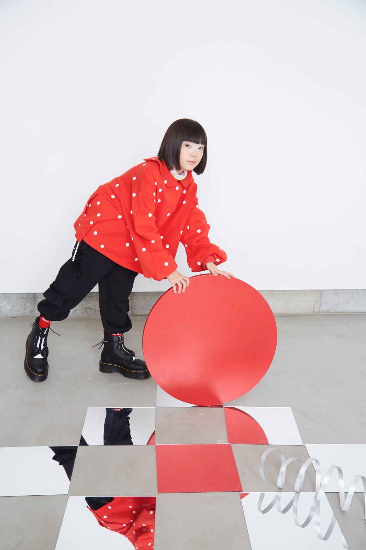 frankygrow】DOTS SWEAT ZIP JACKET (サイズL、LL、F2)