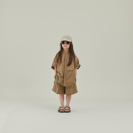 【MOUN TEN.】seersucker S/S shirt(サイズ110・125・140・0・１）