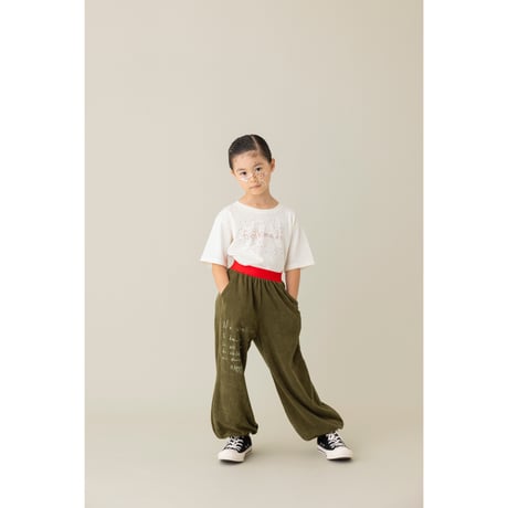【folkmade】embroidery pile pants(サイズS、M、L、LL、F)