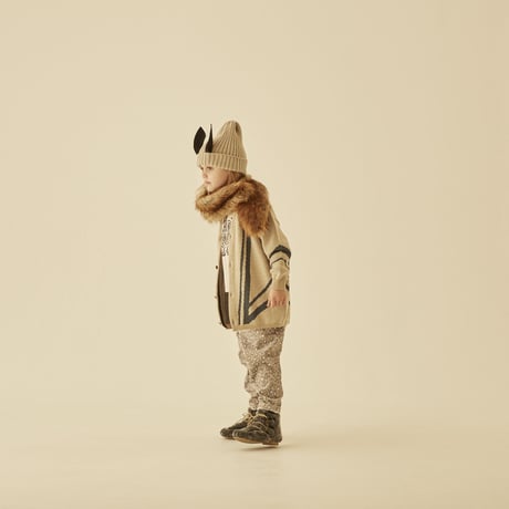 last one！110【eLfinFolk】 Fox Knights jacquard cardigan(サイズ110、130）