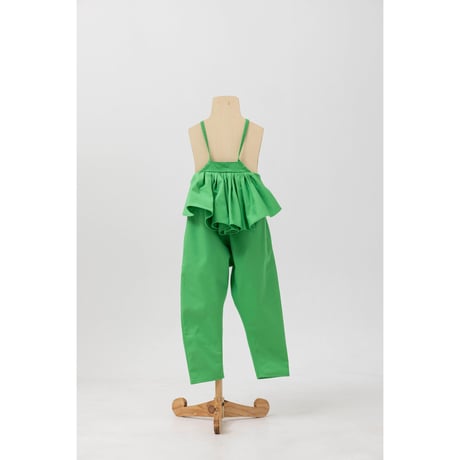 【folkmade】salopette（green/サイズS、M、L、LL)