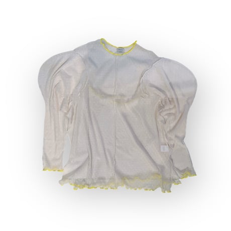 【franky grow】DOTS TULLE MELLOW SHEER TOPS (サイズF2）