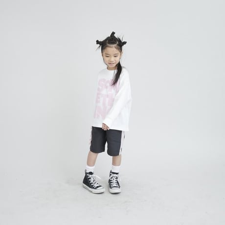 last one!サイズSS【ME.TO】×Jun　SOMETHING　ラインロングTシャツ（サイズSS、S、M）