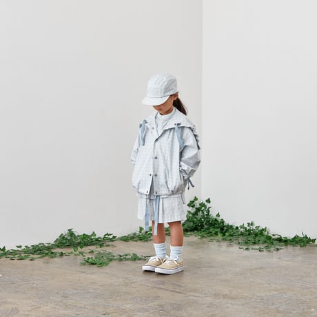 【MOUN TEN.】MT check sailor hoodie（サイズ110・125・140）