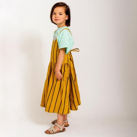 【KoQueLiKo】Miko jumper skirt（mustard×navy/サイズS、M、L、T)