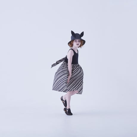 【eLfinFolk】 Rib tank dress with ribbon(サイズ100-130）