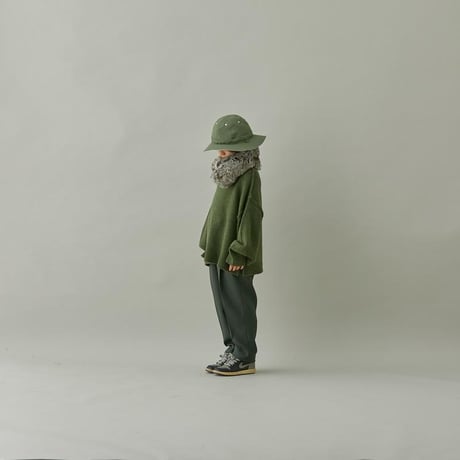 last one！サイズ0【MOUN TEN.】sta-prest 1tuck pants（forest/サイズ0、1）